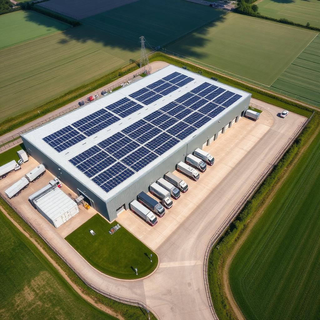 UK distribution centre from above