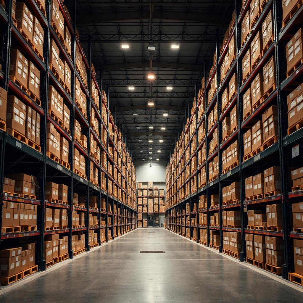 High-bay pallet racking in a modern UK warehouse